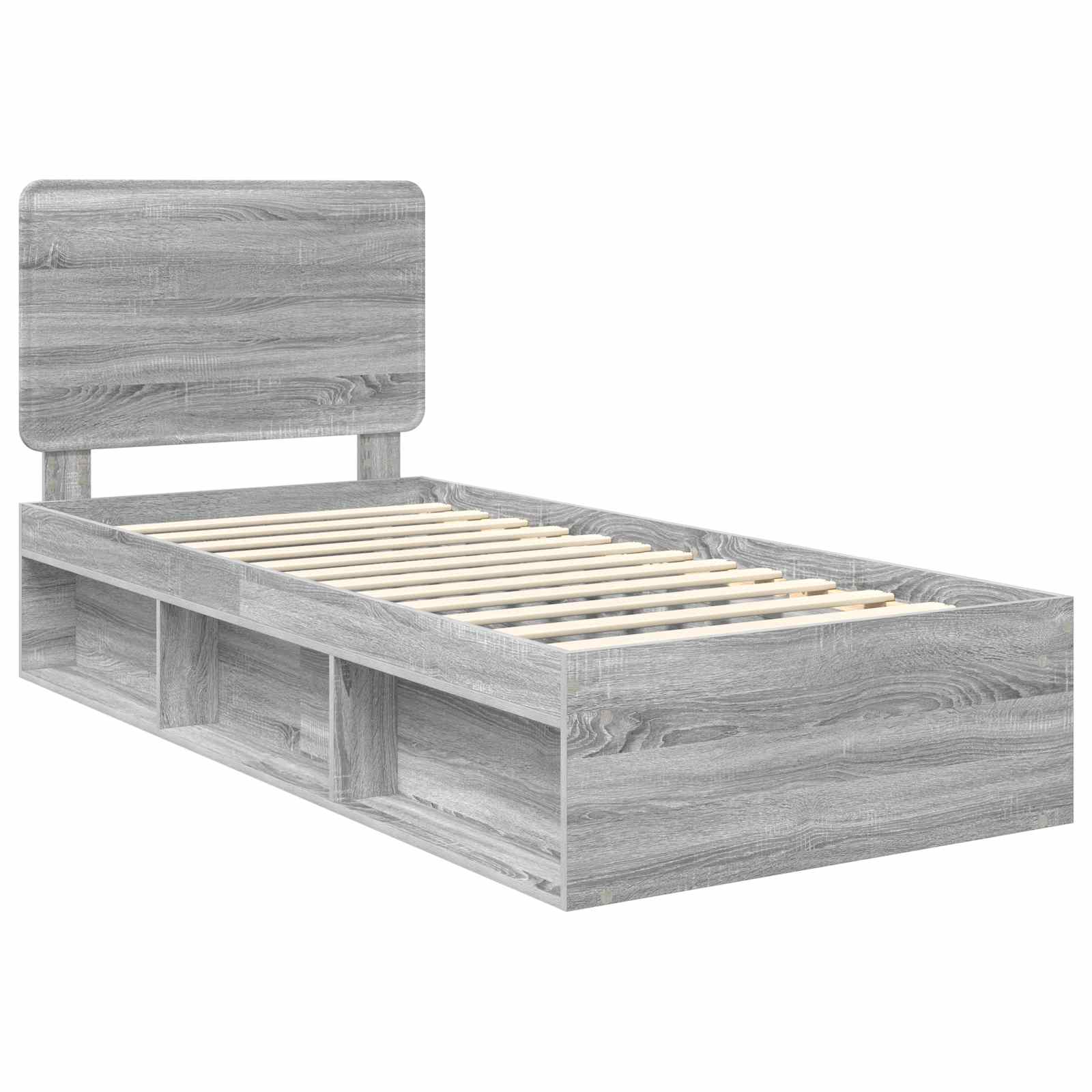 Bedframe Grijs Sonoma 90 x 200 cm Massief grenenhout image 4
