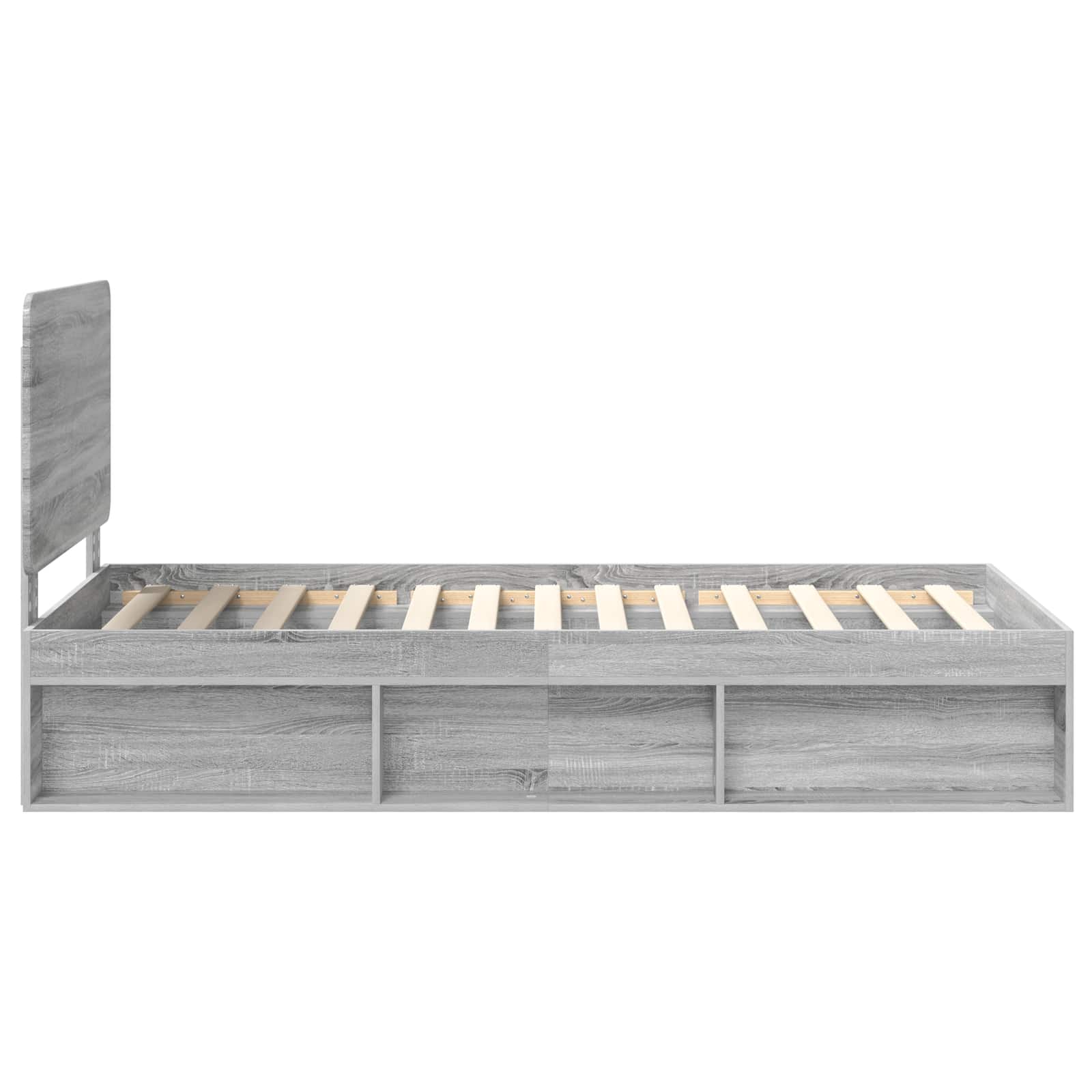 Bedframe Grijs Sonoma 90 x 200 cm Massief grenenhout image 8