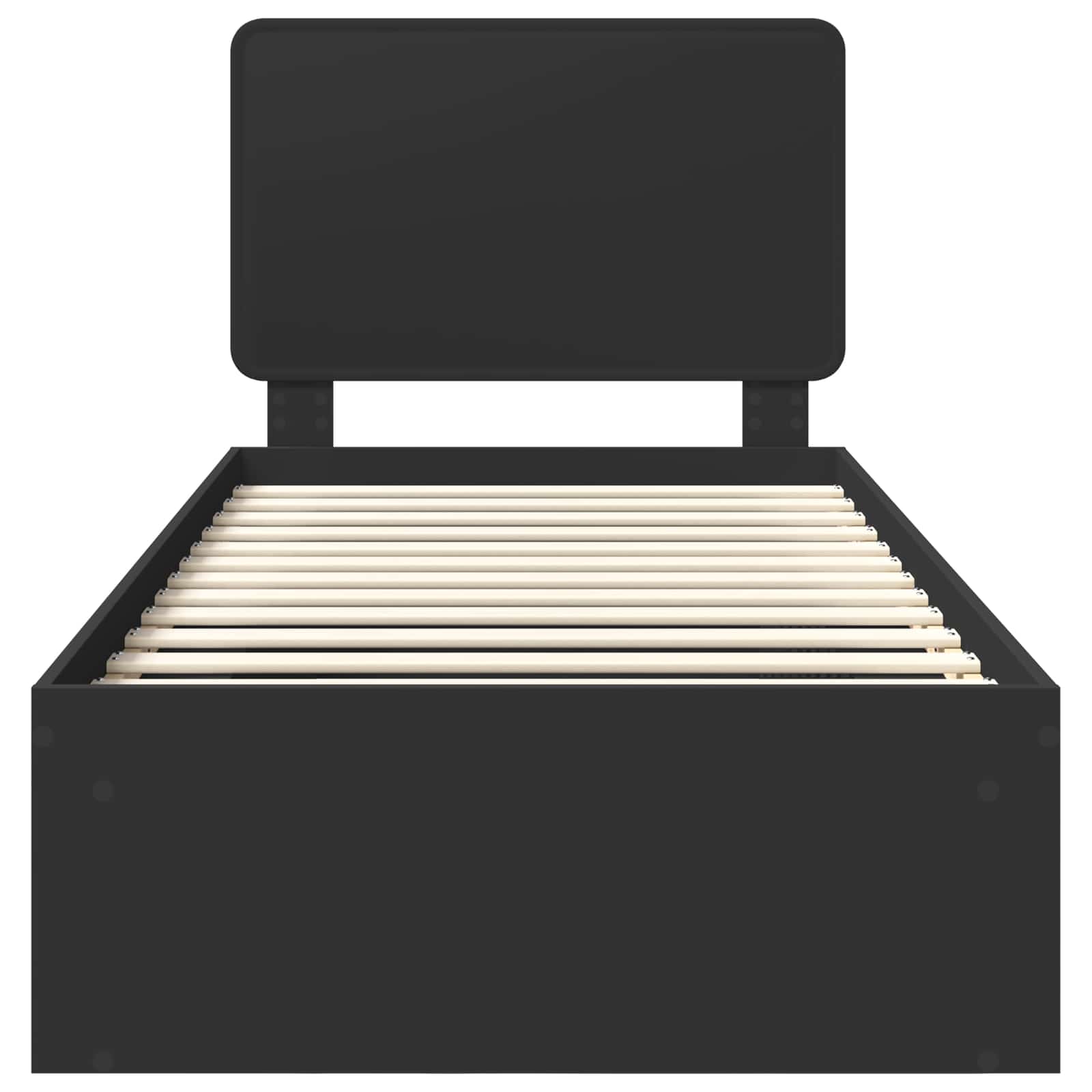 Voodi raam peaga Must 90 x 190 cm Tahke mänd 53 Kõik vajalik sinu aeda ja koju! Voodi raam peaga Must 90 x 190 cm Tahke mänd - Image 7