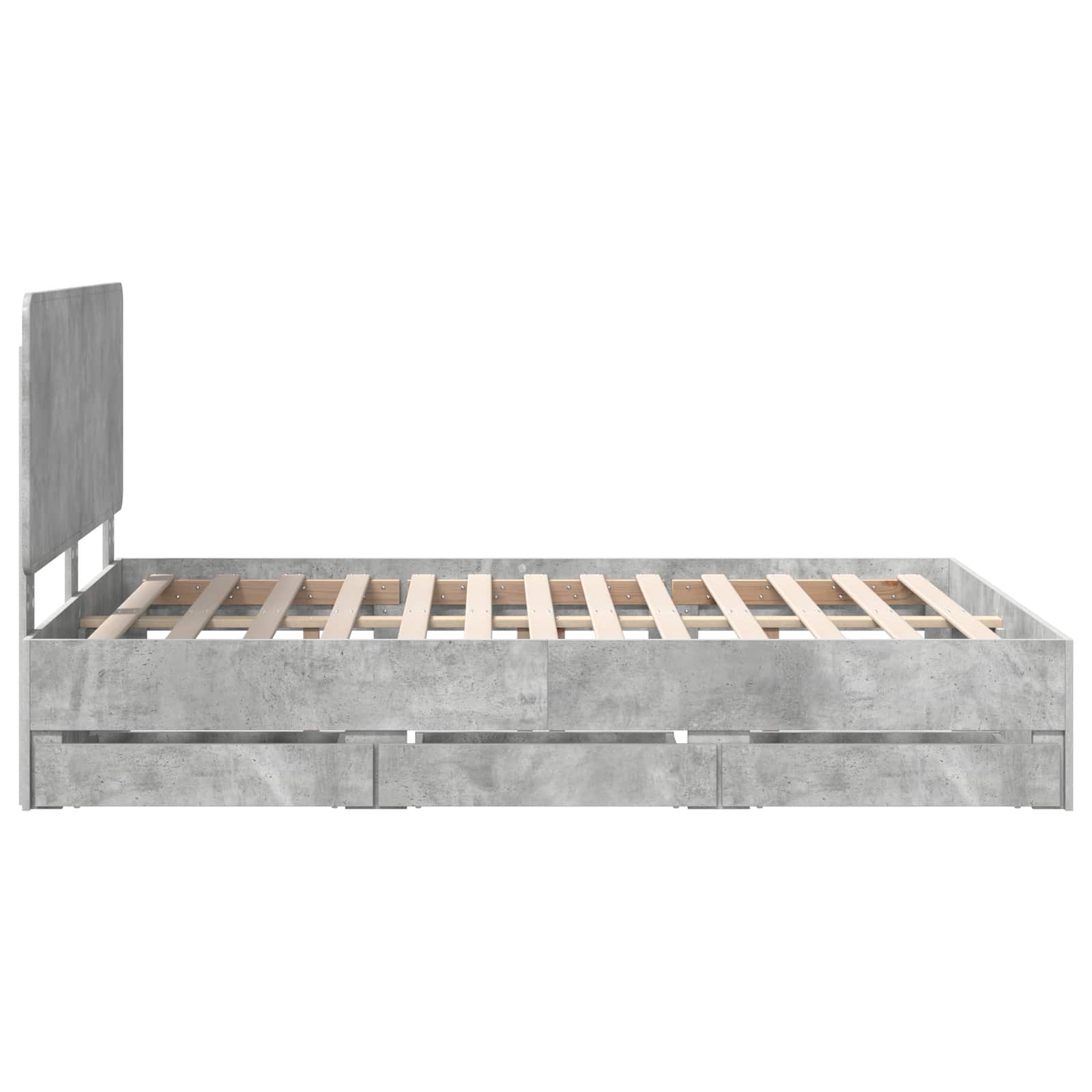 Voodi raam sahtliga peaga Betoonhall 150 x 200 cm Inseneripuit 101 Kõik vajalik sinu aeda ja koju! Voodi raam sahtliga peaga Betoonhall 150 x 200 cm Inseneripuit - Image 9