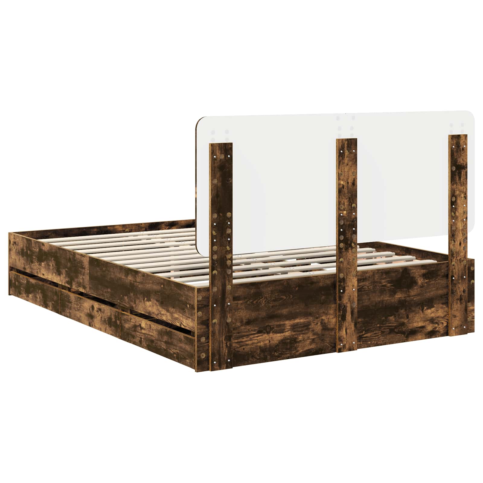 Voodi raam sahtliga Suitsetatud tamm 140 x 200 cm Inseneripuit 102 Kõik vajalik sinu aeda ja koju! Voodi raam sahtliga Suitsetatud tamm 140 x 200 cm Inseneripuit - Image 10