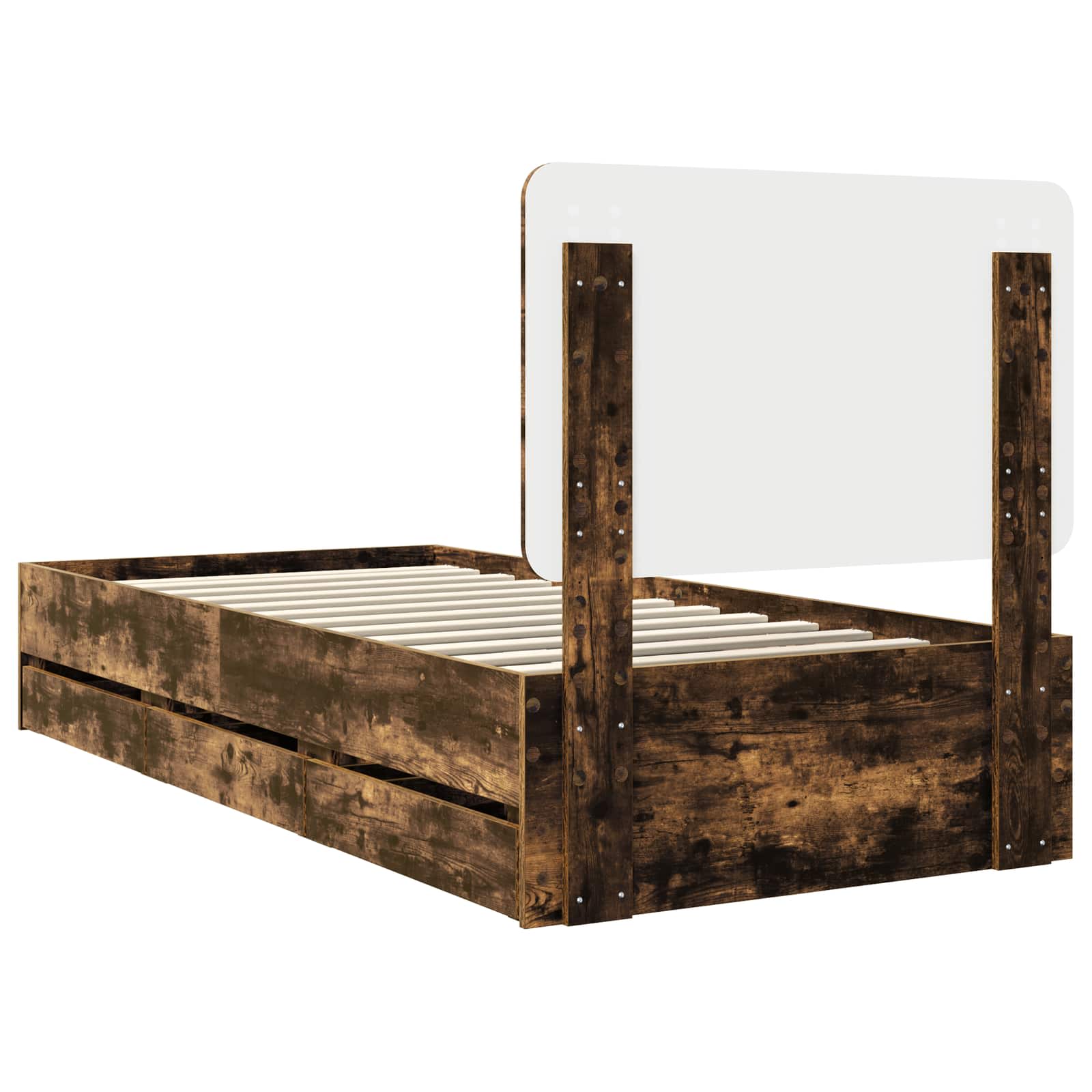 Voodi raam sahtliga Suitsetatud tamm 90 x 200 cm Inseneripuit 79 Kõik vajalik sinu aeda ja koju! Voodi raam sahtliga Suitsetatud tamm 90 x 200 cm Inseneripuit - Image 10