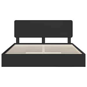 Postel s úložným prostorem Černá 200 x 200 cm kompozitní dřevo - obrázek 8