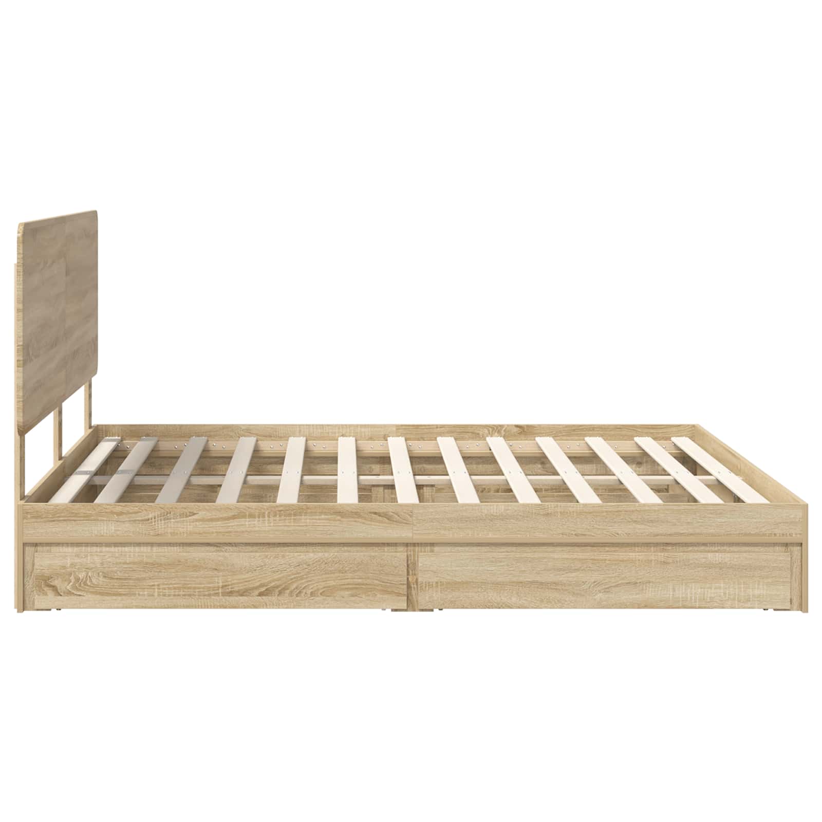 Opslag bed met lade Sonoma Eiken 180 x 200 cm Bewerkt hout | luizaXL | Dé meubelwinkel voor elk interieur Opslag bed met lade Sonoma Eiken 180 x 200 cm Bewerkt hout - Afbeelding 9