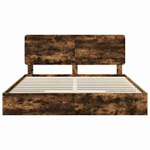 Postel s úložným prostorem s čelo Kouřový dub 180 x 200 cm - obrázek 8