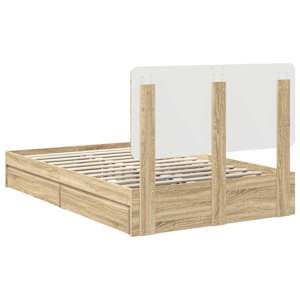 Postel s úložným prostorem s čelo Sonoma dub 135 x 190 cm - obrázek 10
