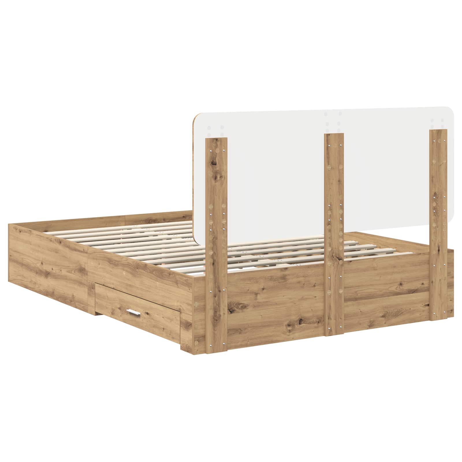 Voodi raam peaga sahtliga Käsitööpuu 140 x 190 cm Tehispuit 33 Kõik vajalik sinu aeda ja koju! Voodi raam peaga sahtliga Käsitööpuu 140 x 190 cm Tehispuit - Image 10