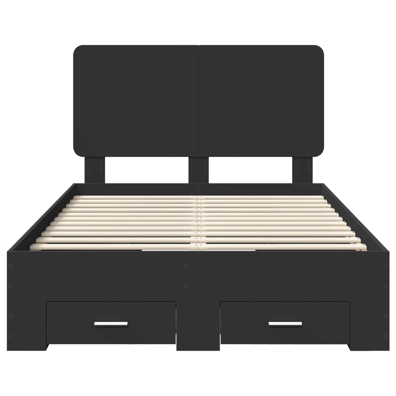 Voodi raam peaga sahtliga Must 120 x 190 cm Tehispuit 8 Kõik vajalik sinu aeda ja koju! Voodi raam peaga sahtliga Must 120 x 190 cm Tehispuit - Image 8