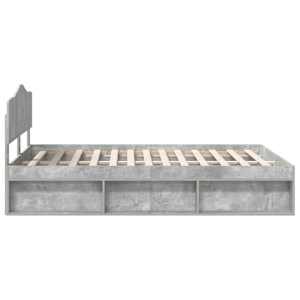 Rám postele s čelo Beton 140 x 200 cm Masivní borové dřevo - obrázek 8