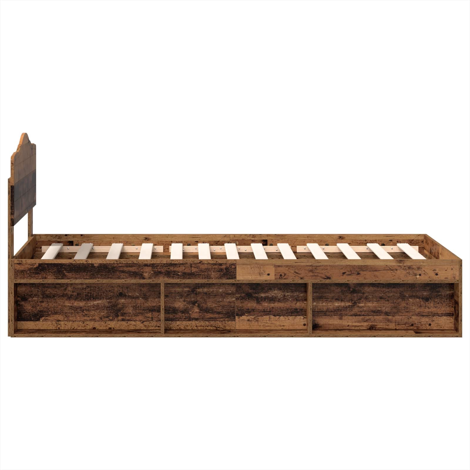 Voodi raam peaga Vana puit 90 x 190 cm Tahke mänd 8 Kõik vajalik sinu aeda ja koju! Voodi raam peaga Vana puit 90 x 190 cm Tahke mänd - Image 8