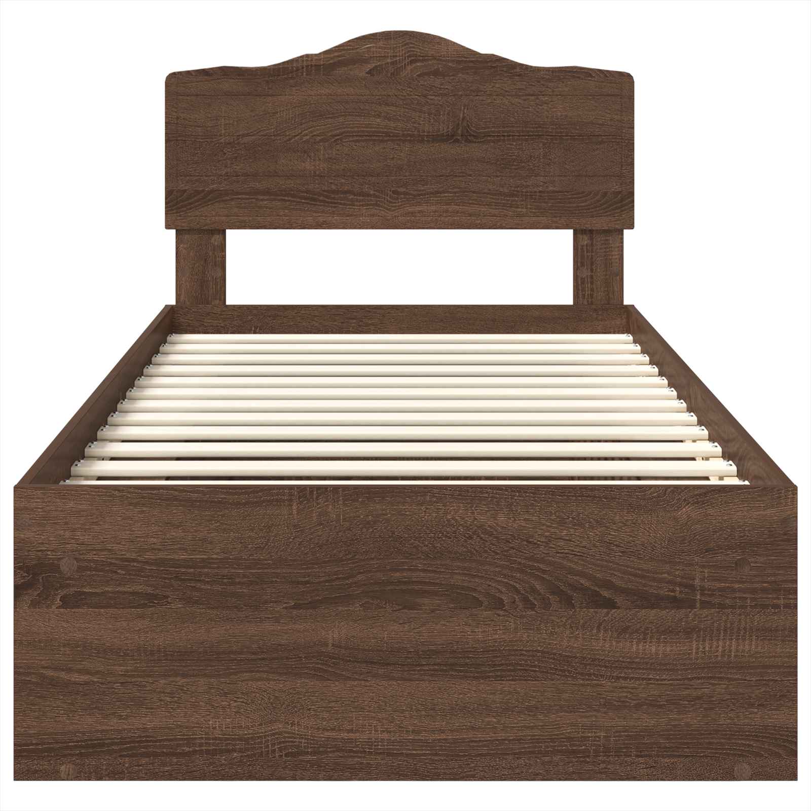 Voodi raam peaga Pruun tamme 75 x 190 cm Tahke mänd 7 Kõik vajalik sinu aeda ja koju! Voodi raam peaga Pruun tamme 75 x 190 cm Tahke mänd - Image 7