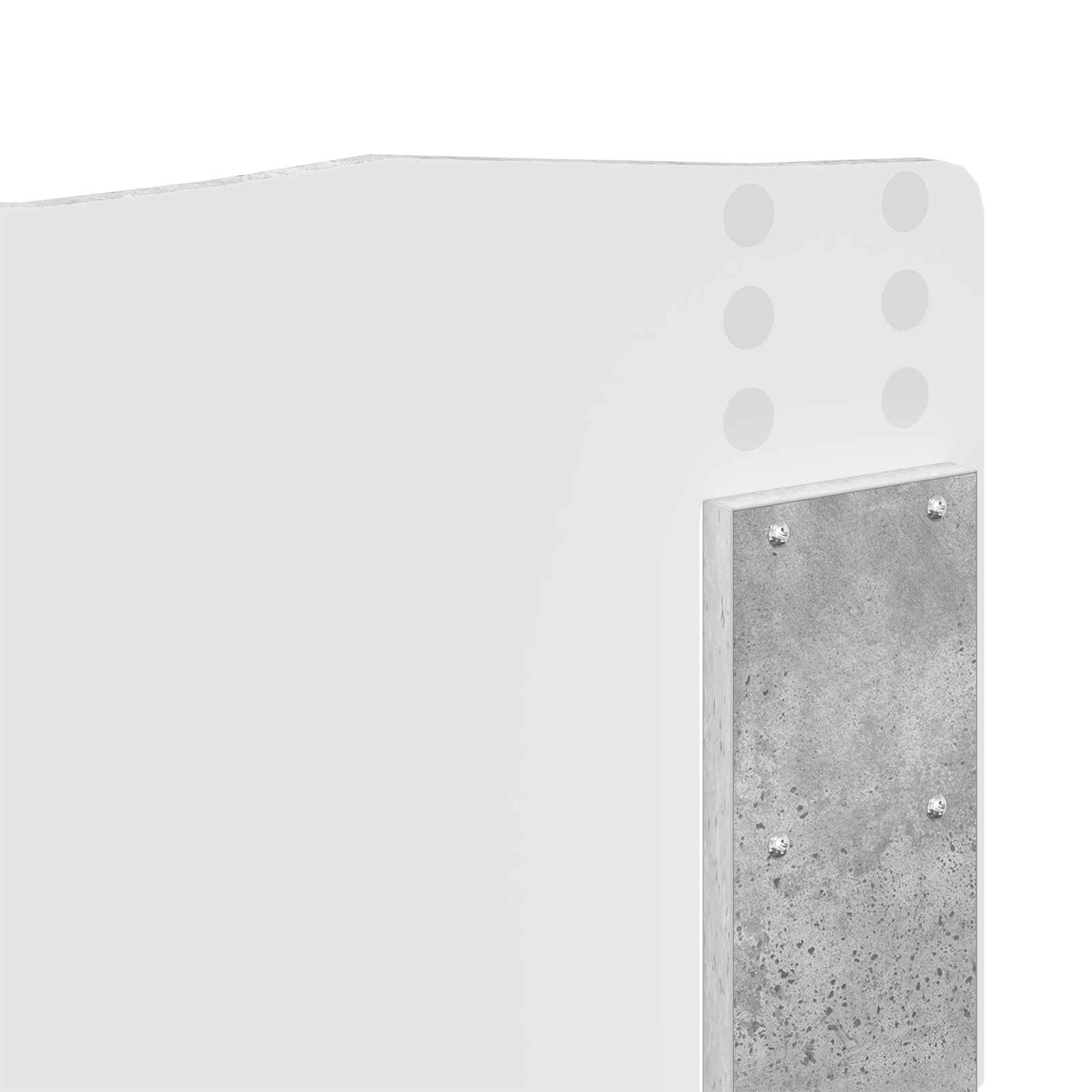 Konstrukcija postelje s predalom Betonsko siva 180 x 200 cm - slika 12