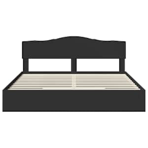 Postel s úložným prostorem Černá 200 x 200 cm kompozitní dřevo - obrázek 8