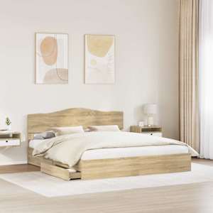 Postel s úložným prostorem s čelo Sonoma dub 180 x 200 cm - obrázek 3