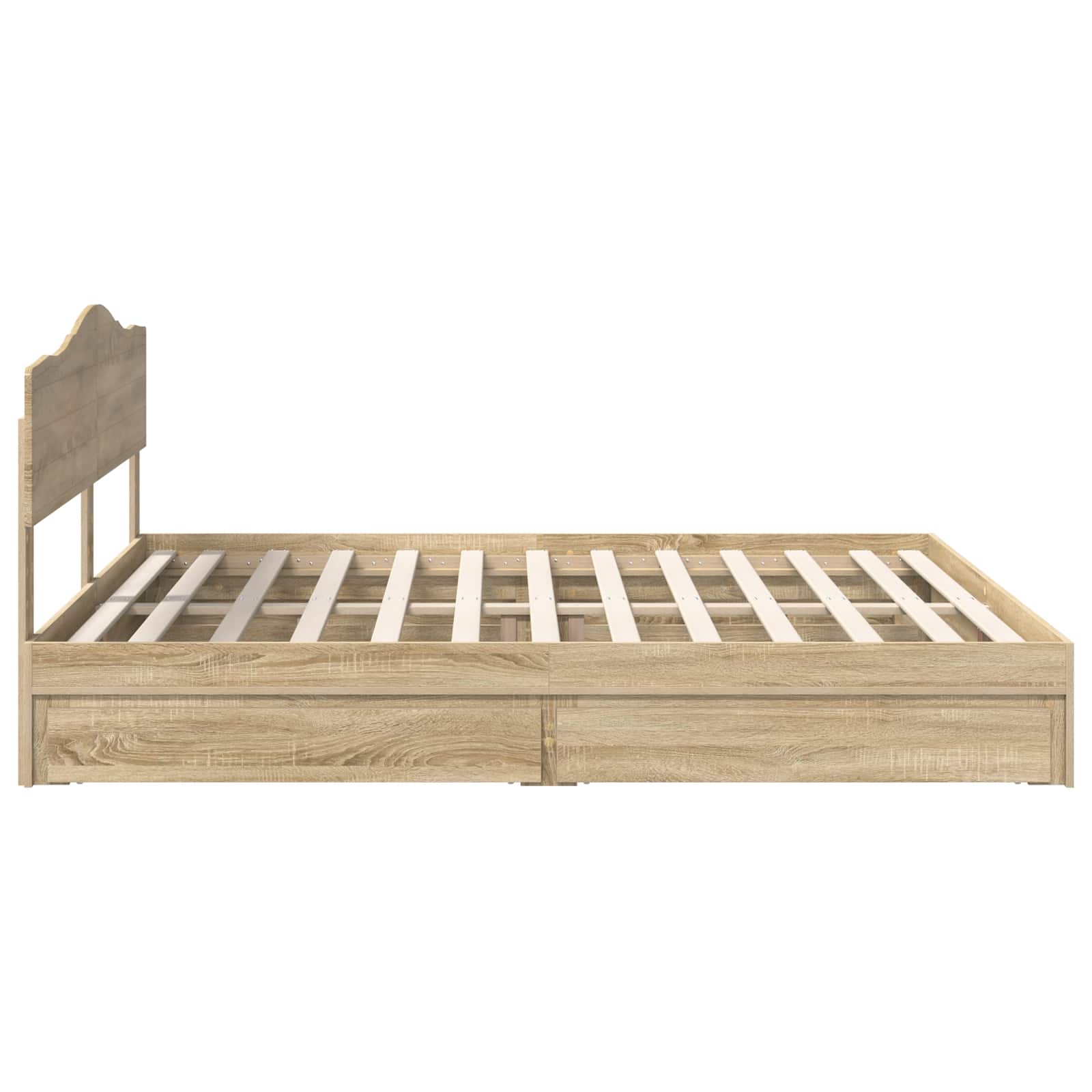 Opslag bed met lade Sonoma Eiken 180 x 200 cm Bewerkt hout | luizaXL | Dé meubelwinkel voor elk interieur Opslag bed met lade Sonoma Eiken 180 x 200 cm Bewerkt hout - Afbeelding 9