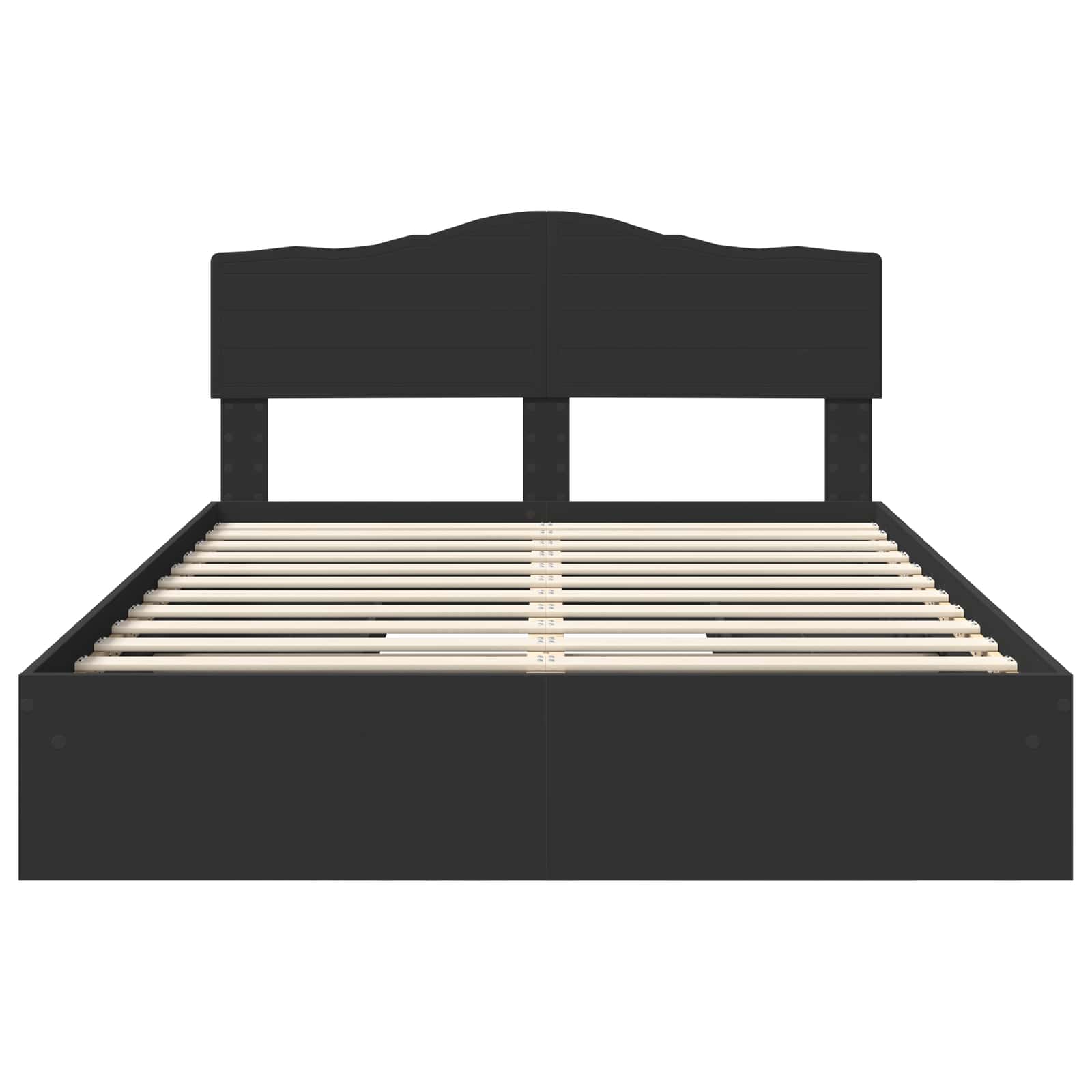 Laos voodi peaga sahtliga Must 150 x 200 cm Tehispuit 8 Kõik vajalik sinu aeda ja koju! Laos voodi peaga sahtliga Must 150 x 200 cm Tehispuit - Image 8