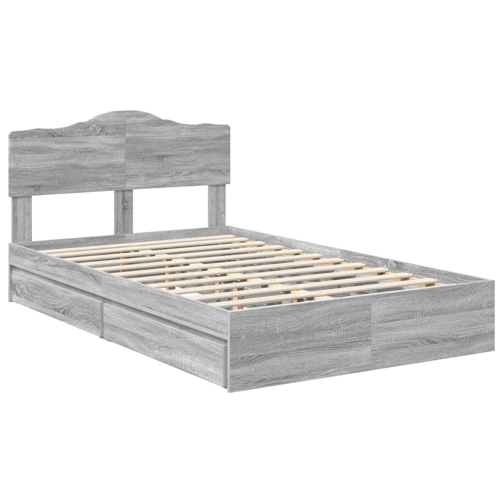 Laos voodi peaga sahtliga Hall Sonoma 120 x 190 cm Tehispuit 4 Kõik vajalik sinu aeda ja koju! Laos voodi peaga sahtliga Hall Sonoma 120 x 190 cm Tehispuit - Image 4