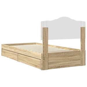 Postel s úložným prostorem s čelo Sonoma dub 100 x 200 cm - obrázek 10