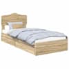 vidaXL Laos voodi sahtliga peaga Sonoma tamm 70 x 190 cm Tehispuit
