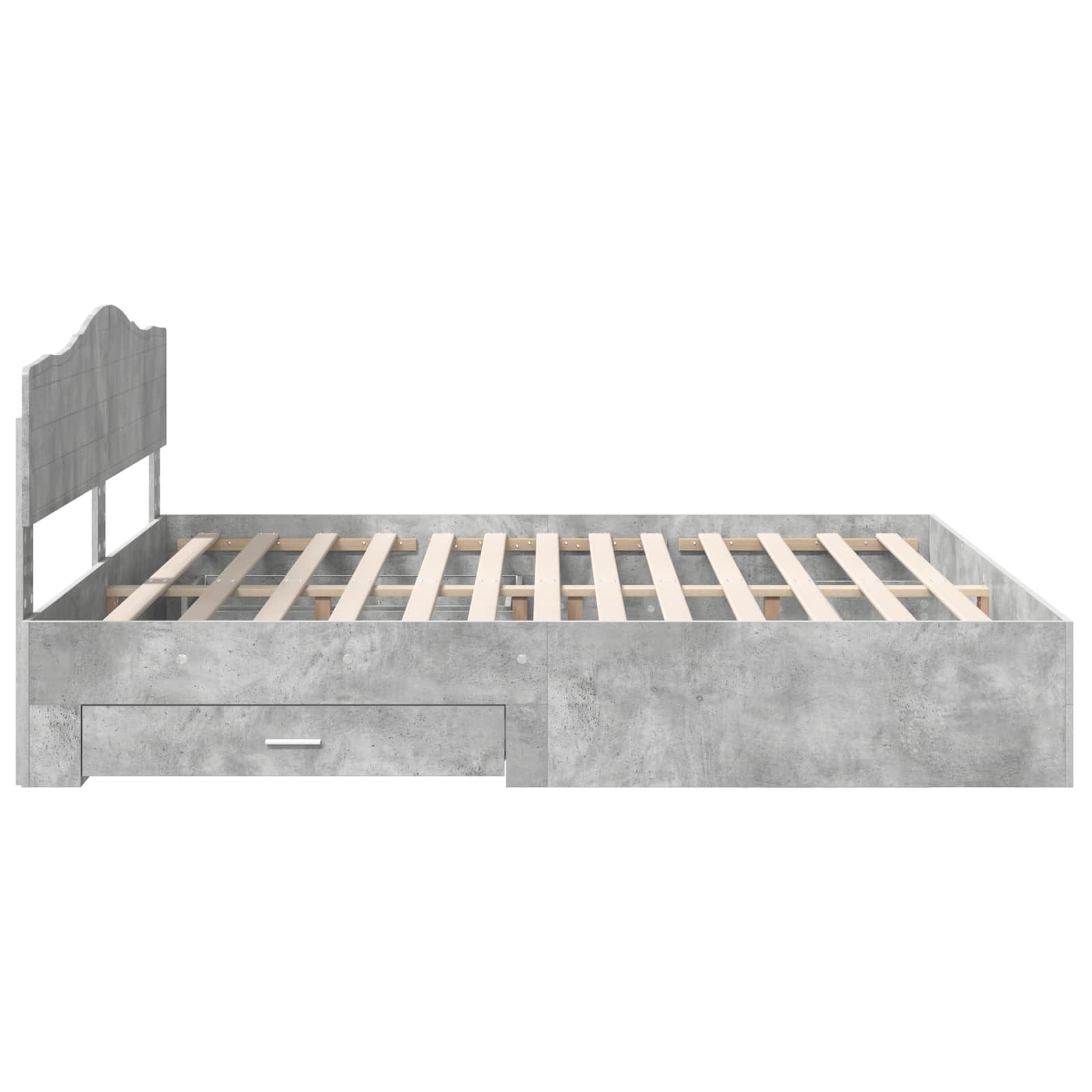 Voodi raam peaga sahtliga Betoonhall 180 x 200 cm Tehispuit 9 Kõik vajalik sinu aeda ja koju! Voodi raam peaga sahtliga Betoonhall 180 x 200 cm Tehispuit - Image 9