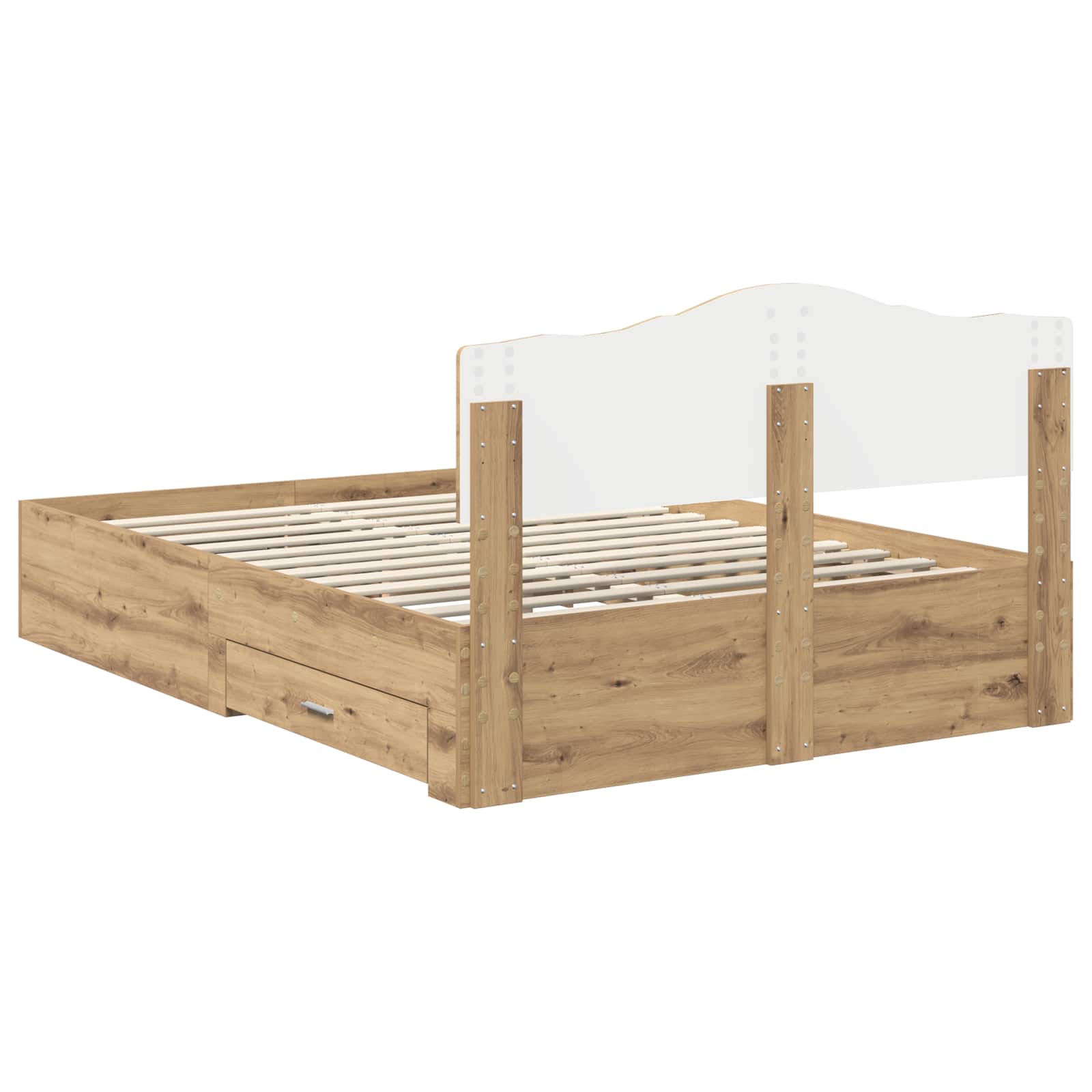 Voodi raam peaga sahtliga Käsitööpuu 140 x 190 cm Tehispuit 56 Kõik vajalik sinu aeda ja koju! Voodi raam peaga sahtliga Käsitööpuu 140 x 190 cm Tehispuit - Image 10