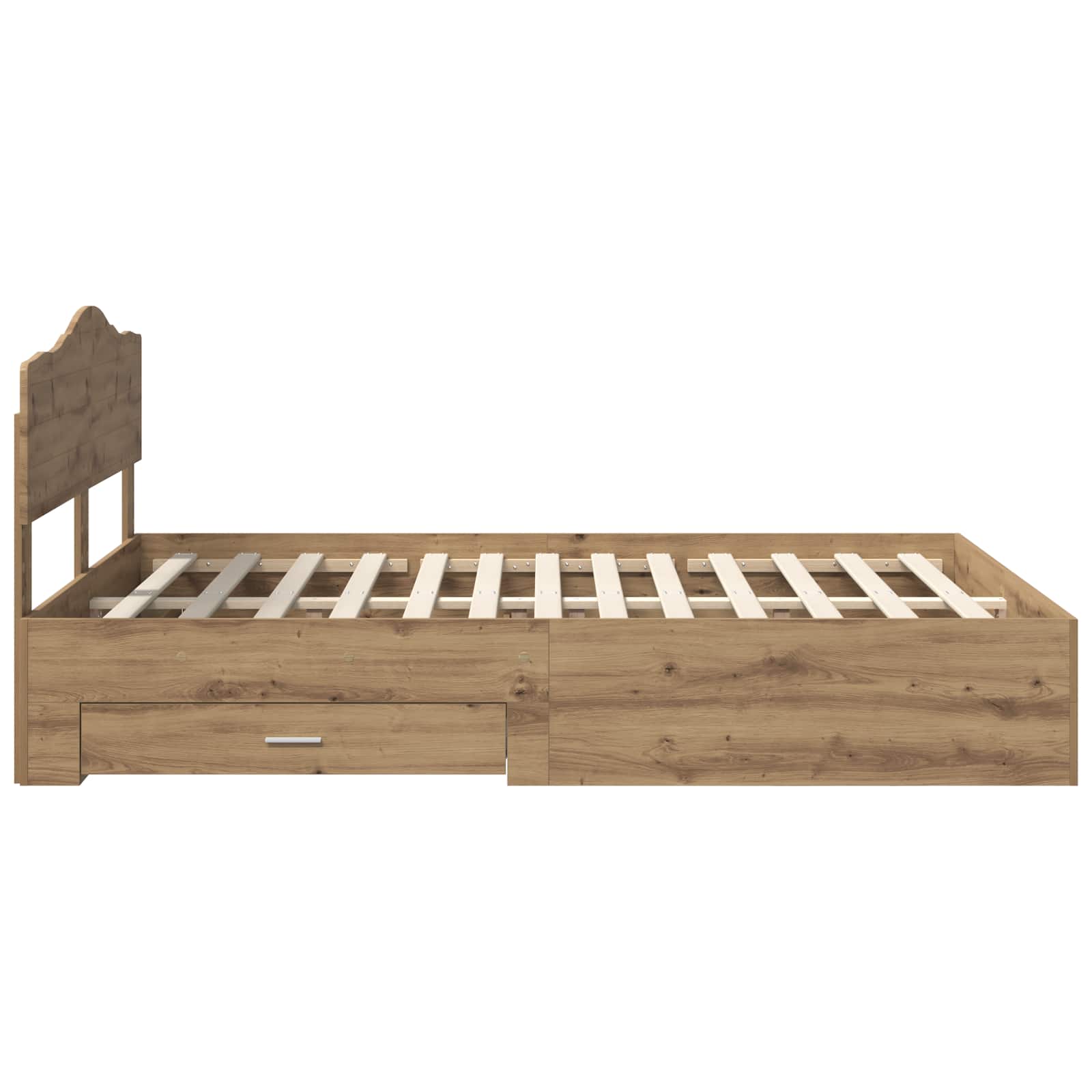 Voodi raam peaga sahtliga Käsitööpuu 140 x 190 cm Tehispuit 55 Kõik vajalik sinu aeda ja koju! Voodi raam peaga sahtliga Käsitööpuu 140 x 190 cm Tehispuit - Image 9