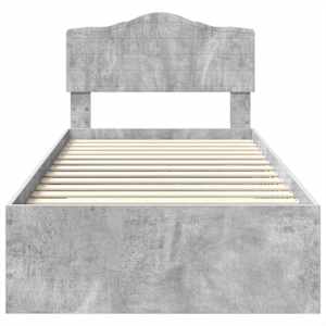 Rám postele s čelo Betonově šedá 100 x 200 cm kompozitní dřevo - obrázek 7