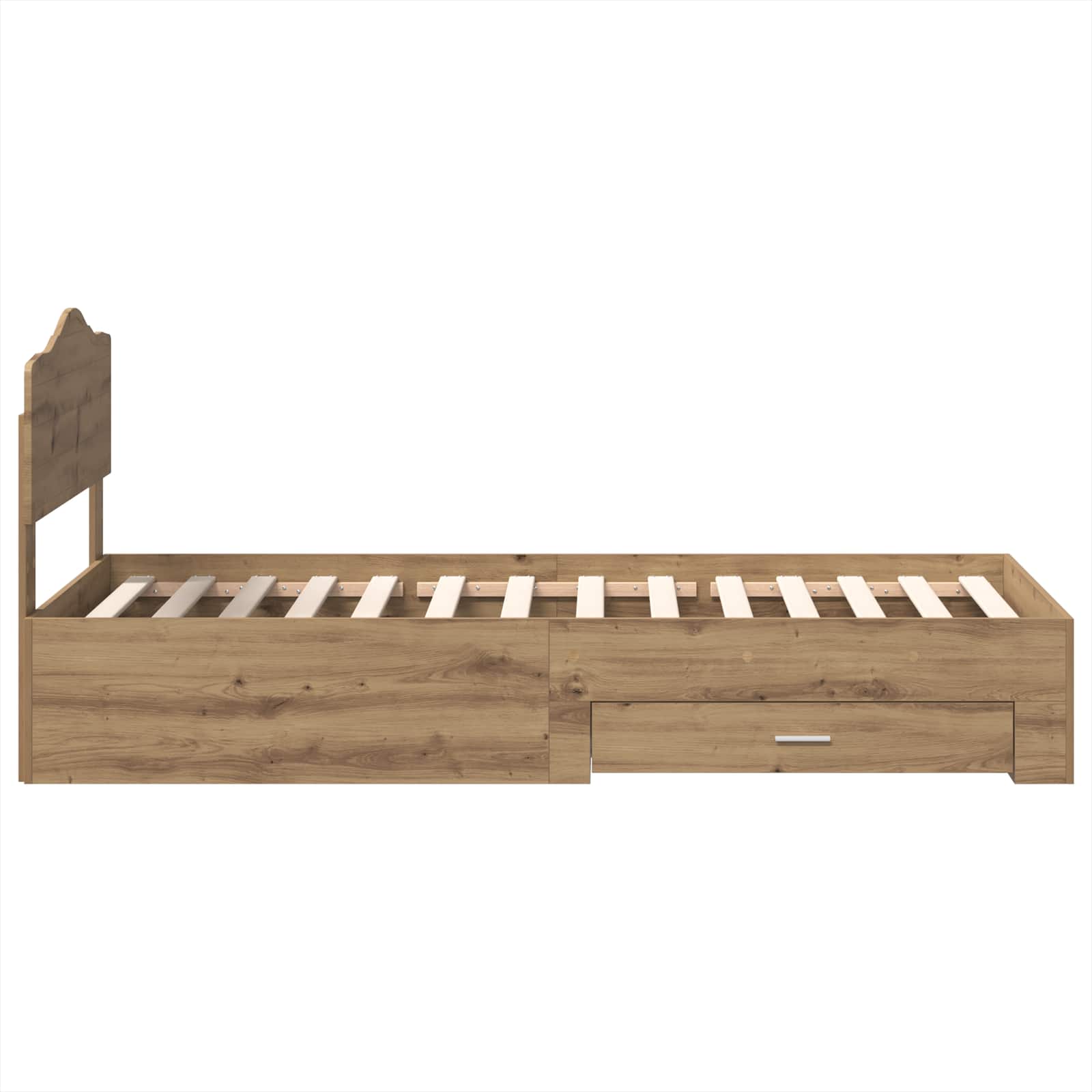 Voodi raam peaga sahtliga Käsitööpuu 100 x 200 cm Tehispuit 54 Kõik vajalik sinu aeda ja koju! Voodi raam peaga sahtliga Käsitööpuu 100 x 200 cm Tehispuit - Image 8