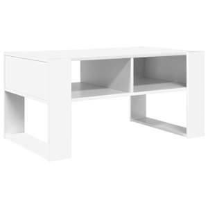 vidaXL Kohvilaud Valge 92 x 53 x 45 cm Tehispuit
