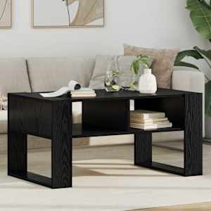 Konferenční stolek Černý dub 92 x 53 x 45 cm kompozitní dřevo - obrázek 1