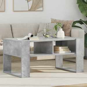Klubska miza Betonsko siva 92 x 53 x 45 cm Konstruiran les