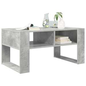 Konferenční stolek s úložištěm Betonově šedá 92 x 53 x 45 cm - obrázek 3