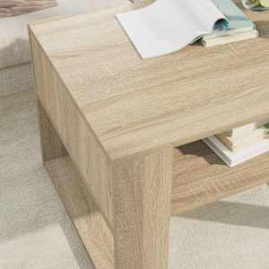 Konferenční stolek Sonoma dub 66 x 53 x 45 cm kompozitní dřevo - obrázek 4