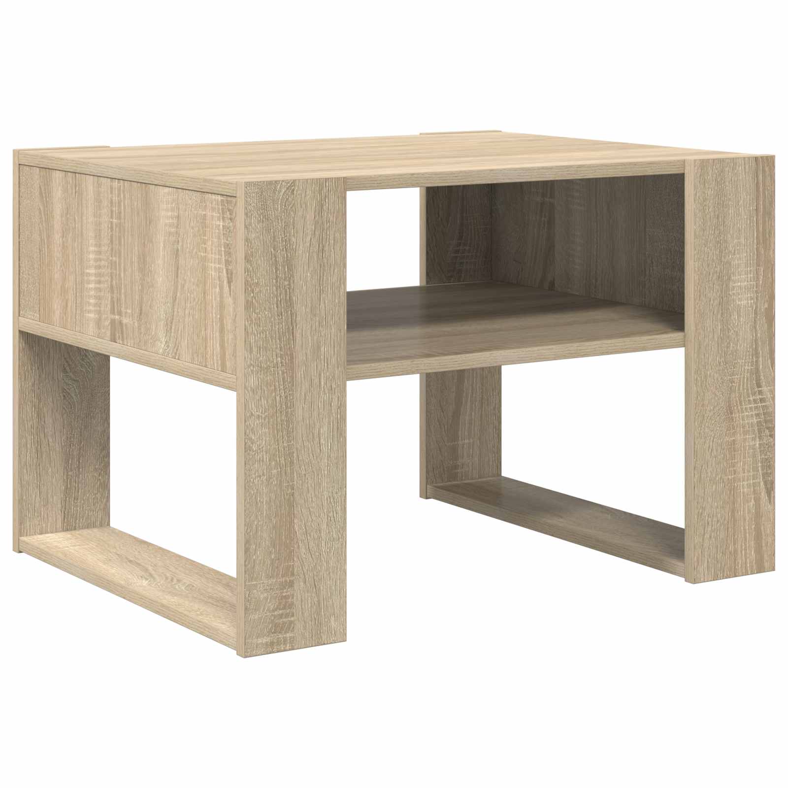 VidaXL Salontafel Met Opslag Sonoma Eik 66 X 53 X 45 Cm Bewerkt Hout