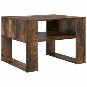 Konferenční stolek Kouřový dub 66 x 53 x 45 cm kompozitní dřevo - obrázek 2