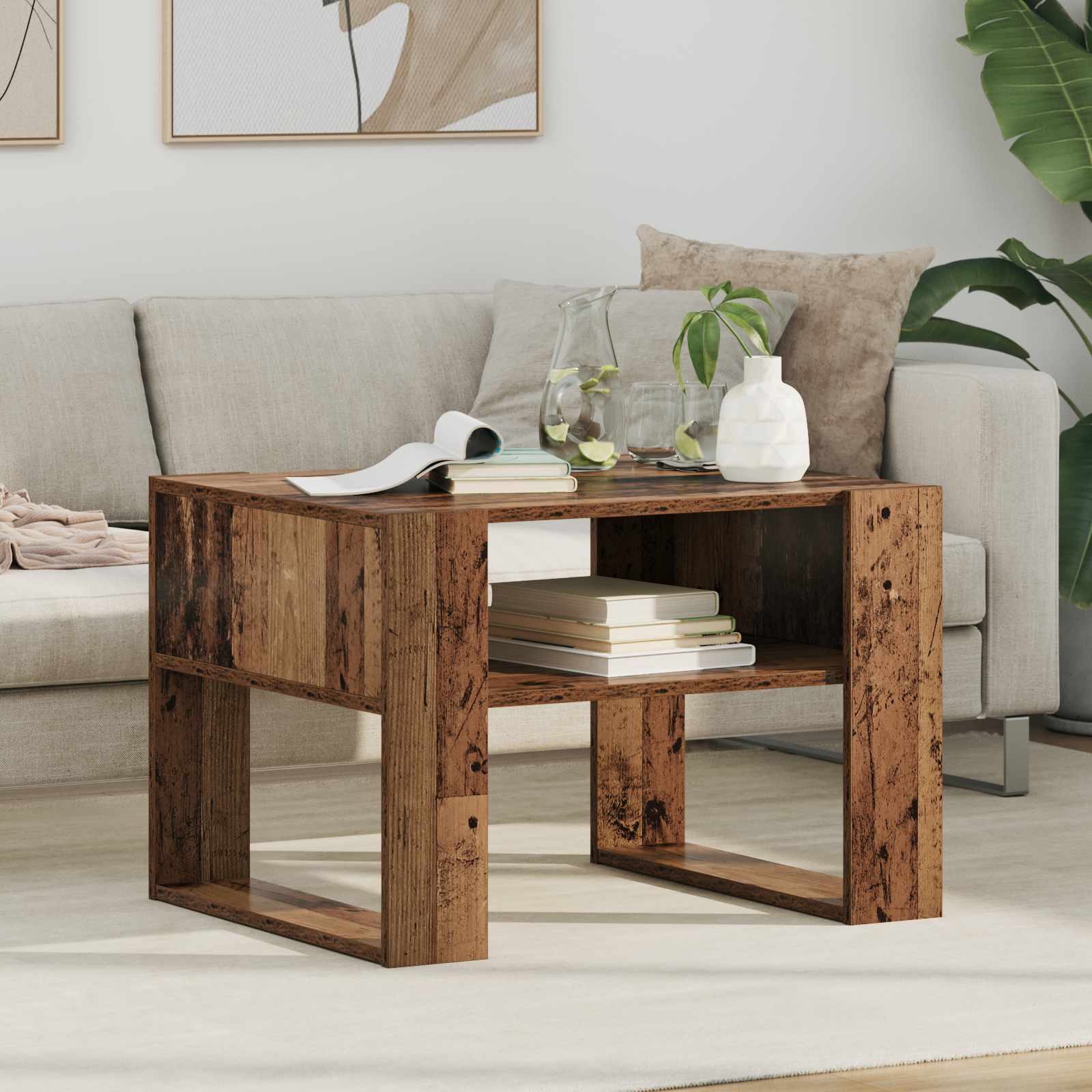 Klubska miza Star les 66 x 53 x 45 cm Konstruiran les