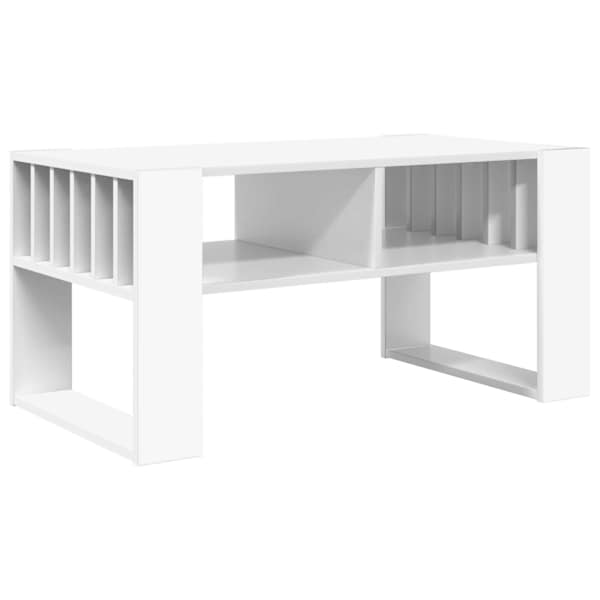 vidaXL Kohvilaud Valge 92 x 49,5 x 45 cm Tehispuit