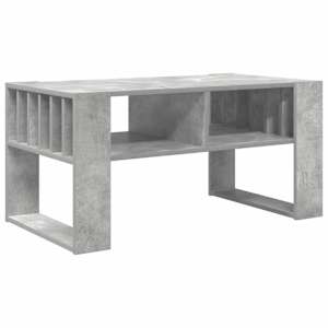 vidaXL Kohvilaud Betoonhall 92 x 49,5 x 45 cm Tehispuit