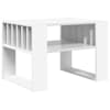 vidaXL Kohvilaud Valge 66 x 49,5 x 45 cm Tehispuit