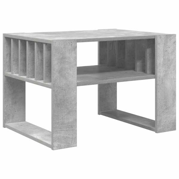 vidaXL Kohvilaud Betoonhall 66 x 49,5 x 45 cm Tehispuit