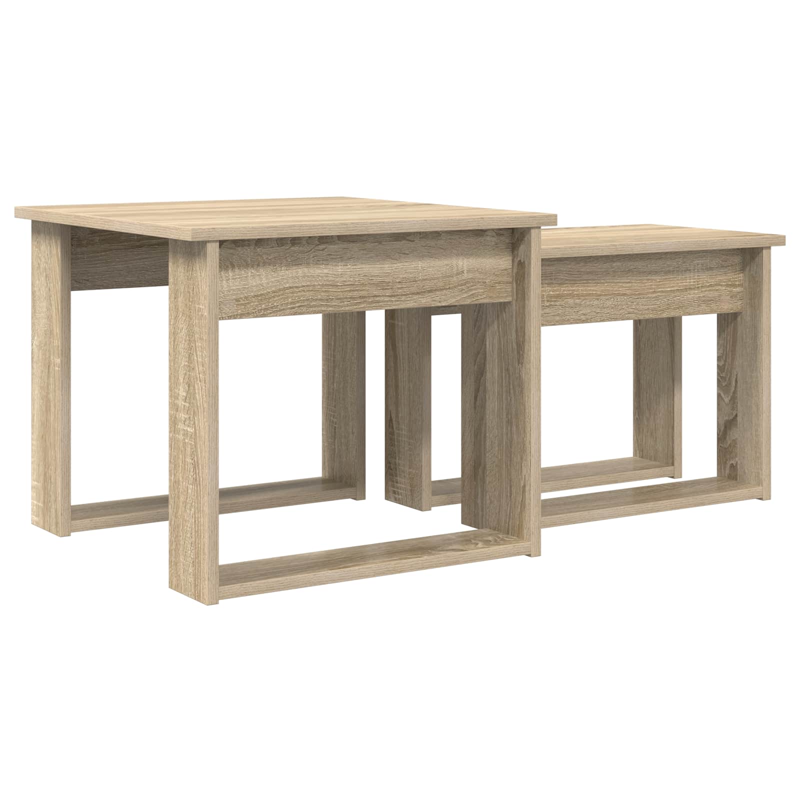 Koffietafel Set 2 pcs Sonoma Eiken Bewerkt hout | luizaXL | Dé meubelwinkel voor elk interieur Koffietafel Set 2 pcs Sonoma Eiken Bewerkt hout - Afbeelding 10