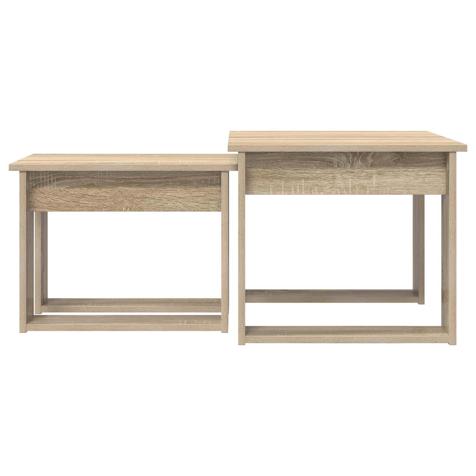 Koffietafel Set 2 pcs Sonoma Eiken Bewerkt hout | luizaXL | Dé meubelwinkel voor elk interieur Koffietafel Set 2 pcs Sonoma Eiken Bewerkt hout - Afbeelding 8
