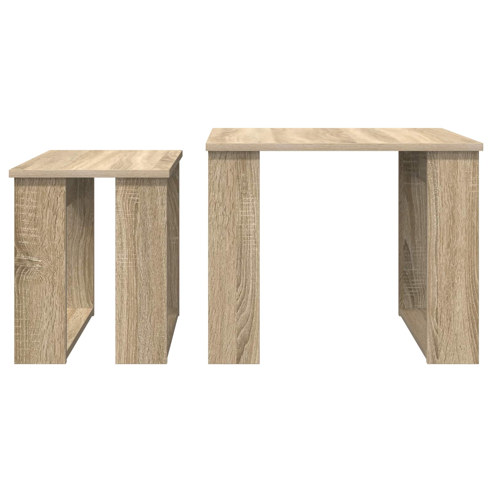 Koffietafel Set 2 pcs Sonoma Eiken Bewerkt hout | luizaXL | Dé meubelwinkel voor elk interieur Koffietafel Set 2 pcs Sonoma Eiken Bewerkt hout - Afbeelding 9