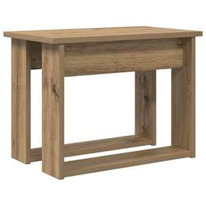 Sada konferenčních stolků 2 pcs Artisanový dub 50 x 52 x 42 cm - obrázek 7