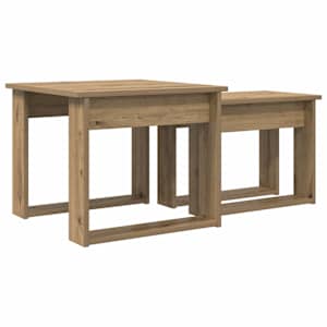 Sada konferenčních stolků 2 pcs Artisanový dub 50 x 52 x 42 cm - obrázek 10