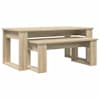 vidaXL Kohvilauda komplekt 2 tk Sonoma tamm 100 x 50 x 42 cm Tehispuit