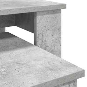 Sada konferenčních stolků 2 pcs Betonově šedá kompozitní dřevo - obrázek 11
