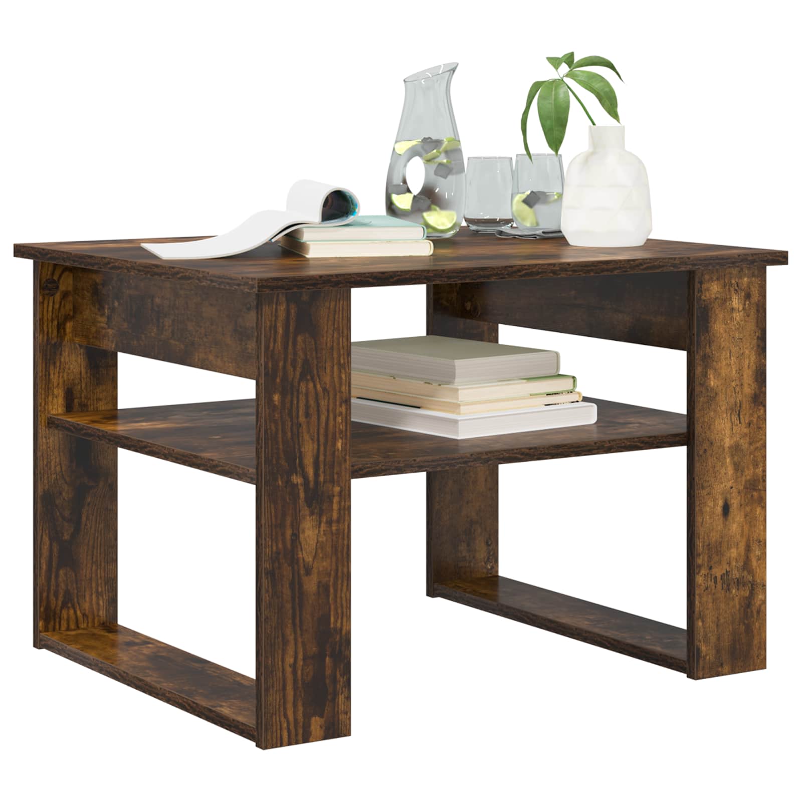 Thumbnail - vidaXL Couchtisch Geräucherte Eiche 64 x 54 x 44 cm Holzwerkstoff