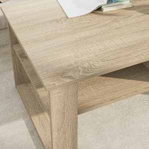 Konferenční stolek Sonoma dub 96 x 54 x 44 cm kompozitní dřevo - obrázek 4