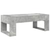 vidaXL Kohvilaud Betoonhall 110 x 50 x 41 cm Tehispuit